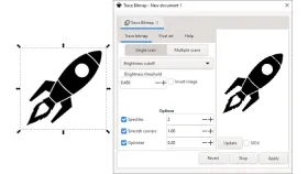 Inkscape 位图描摹对话框与实时预览 - 图片转矢量图用什么软件 位图转换工具排行榜 - php中文网