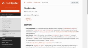 CodeIgniter 4.7.4 发布：修复四项安全问题