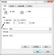 Excel打印缩放设置和预览结果