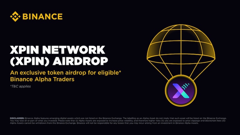 Alpha将上线XPIN Network(XPIN),向符合条件的用户发放80,000个XPIN空投