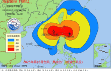 受台风影响，南海海域将出现高达13米巨浪