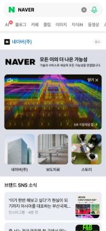 NAVER移动端搜索结果完整截图