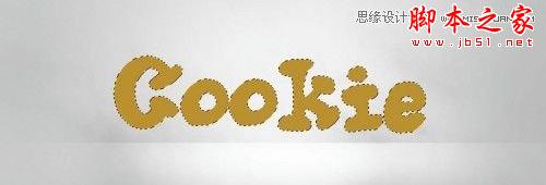 photoshop cs6设计制作可口的饼干文字特效