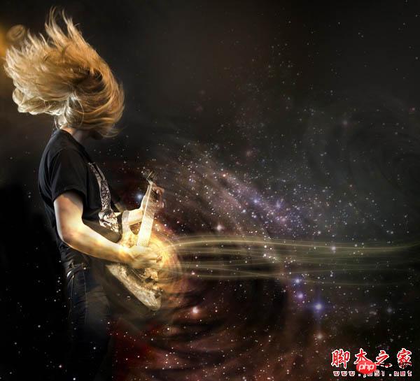 Photoshop设计制作出动感的摇滚音乐海报