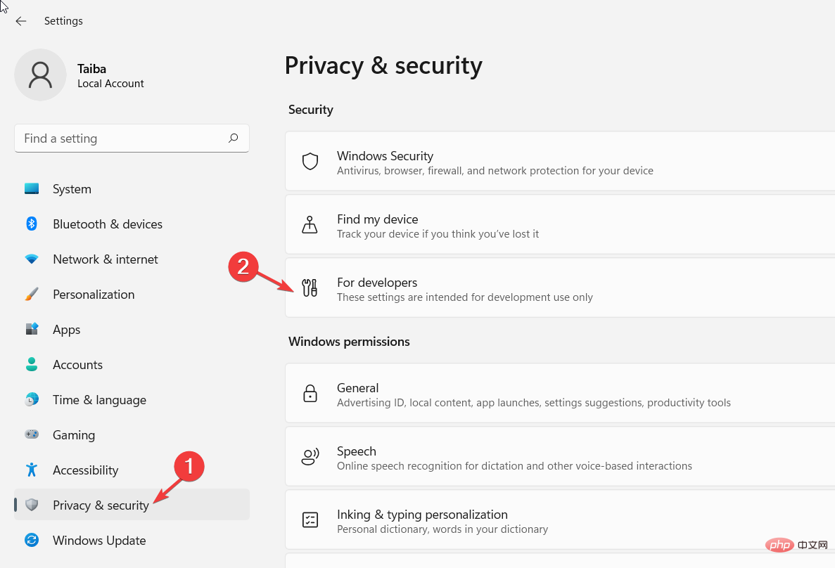 For-Developers-in-Privacy-and-Security-settings