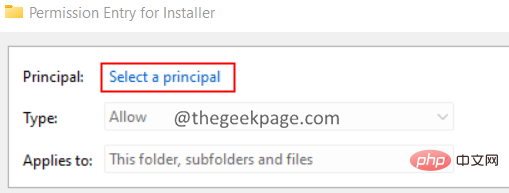Select-principle