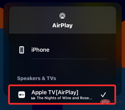 Airplay from iphone to apple tv sale