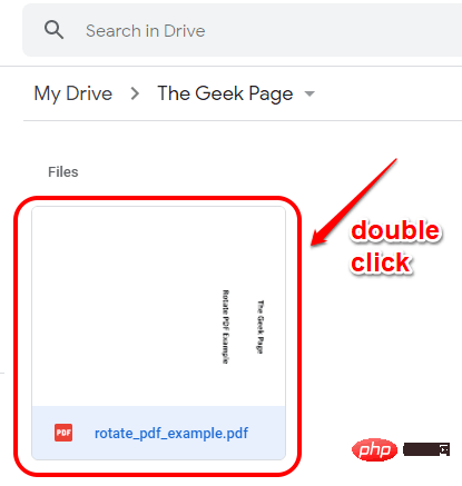 Bagaimana untuk memutar PDF secara sementara/kekal dalam Google Drive