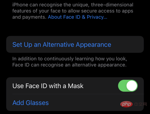 Comment ajouter des lunettes à Face ID sur iPhone