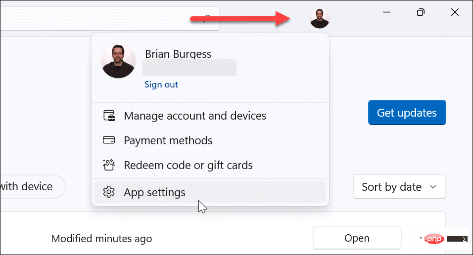 6-Microsoft-Store-Profile-iCon-app-settings