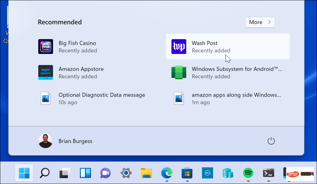 amazon-android-apps-along-side-windows-11-start