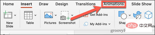 how-to-hide-text-until-clicked-powerpoint-animations-menu