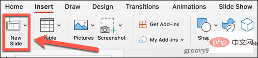 how-to-hide-text-until-clicked-powerpoint-insert-new-slide