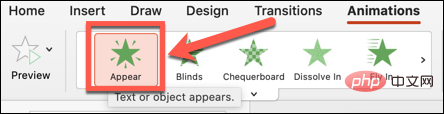 how-to-hide-text-until-clicked-powerpoint-appear-animation