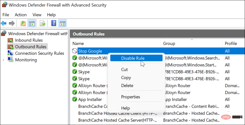 10-Disable-Outbound-Rule-Windows-Defender-Firewall