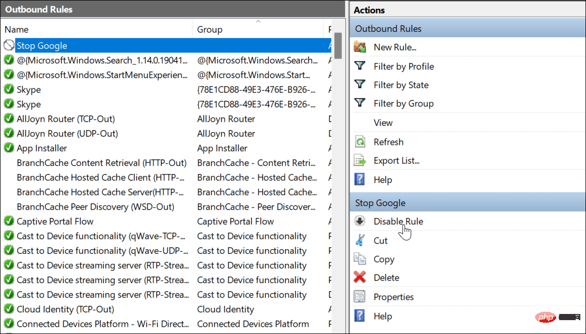 11-disable-rule-from-actions-pane