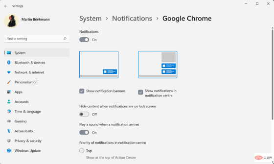 How to block all notifications or notifications from specific apps in Windows 11