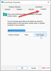 How to change the default save location in Windows 11