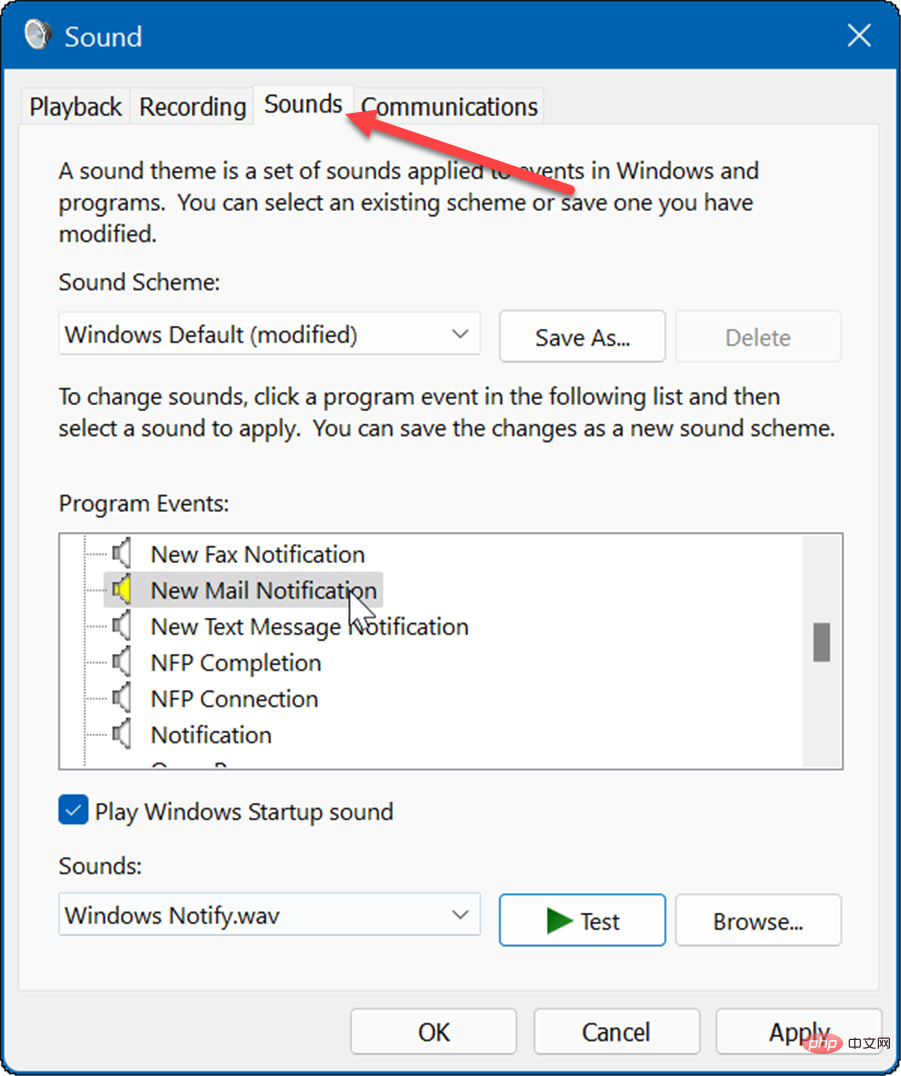 Cara mengurus bunyi sistem pada Windows 11