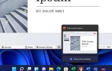 Windows 11 build 22000.526 为 Beta 和 Release Preview Insiders 的任务栏带来天气