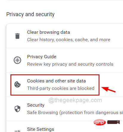 如何在 Google Chrome 中启用或禁用第三方 Cookie