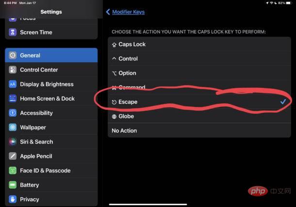 如何在 iPad 键盘上添加 Escape 键