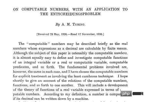 图灵机：在没有计算机的时候，我们如何谈论计算？
