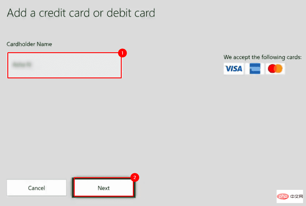 如何将信用卡添加到 Xbox 帐户