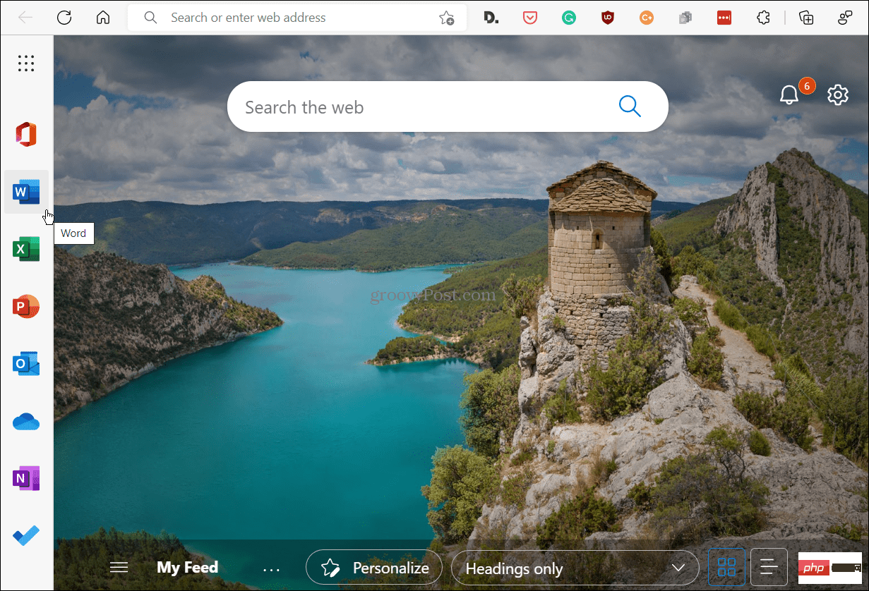 如何禁用 Microsoft Edge 边栏