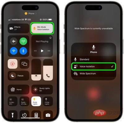 iOS 16.4 Beta：如何为手机通话启用语音隔离