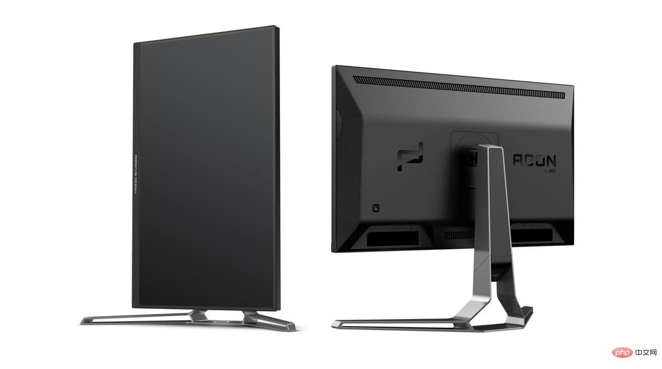 比较:Apple Studio Display 与 Porsche Design AOC Agon Pro 显示器