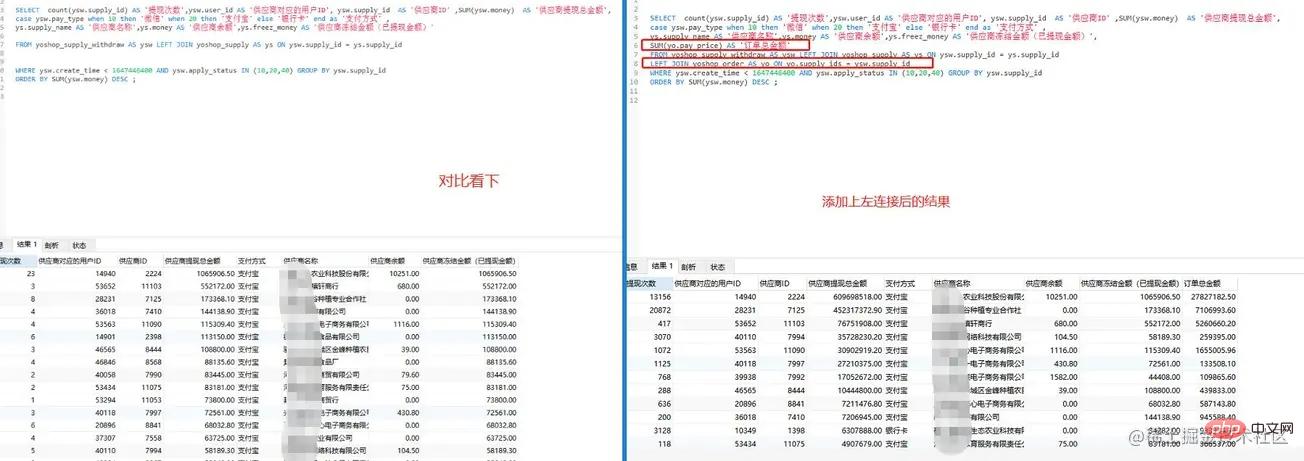 MySQL派生表联表查询的示例分析