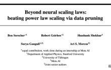 斯坦福、Meta AI研究：实现AGI之路，数据剪枝比我们想象得更重要