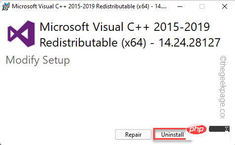 修复：Microsoft Visual C++ 2015 Redistributable Setup Failed 错误 0x80240017