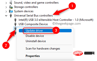 Unknown USB device, device enumeration bug fix on Windows 11/10