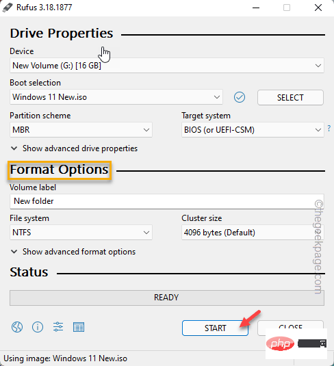 How to solve Rufus ISO image extraction failure issue-Common Problem-php.cn