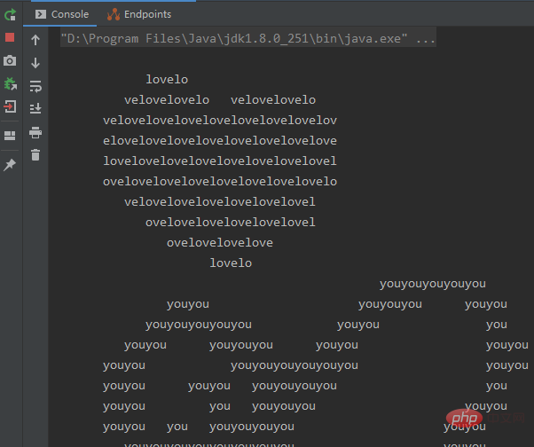 怎么使用java制作比心图案