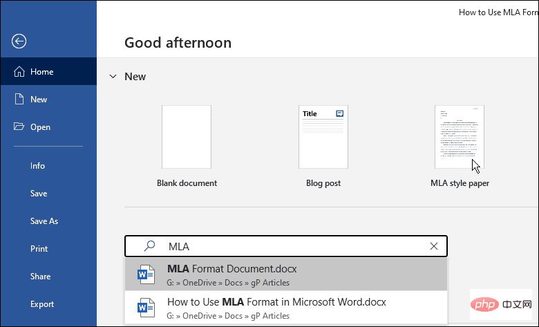 Comment utiliser le format MLA dans Microsoft Word