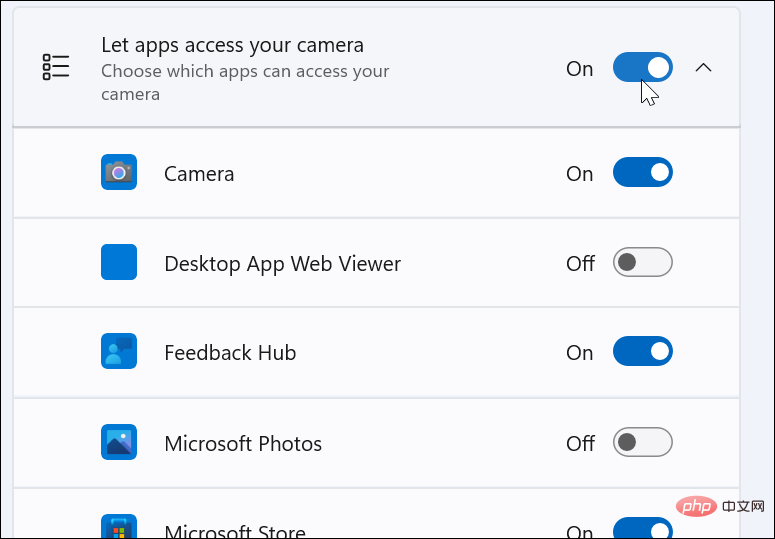 如何在 Windows 11 上管理网络摄像头设置