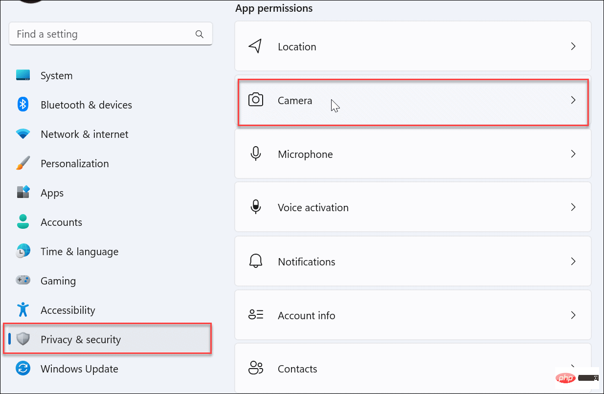 如何在 Windows 11 上管理网络摄像头设置