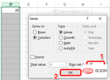 如何在 Microsoft Excel 中使用填充系列自动填充顺序数据