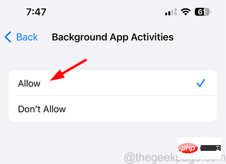 How to fix iOS background app refresh to be grayed out