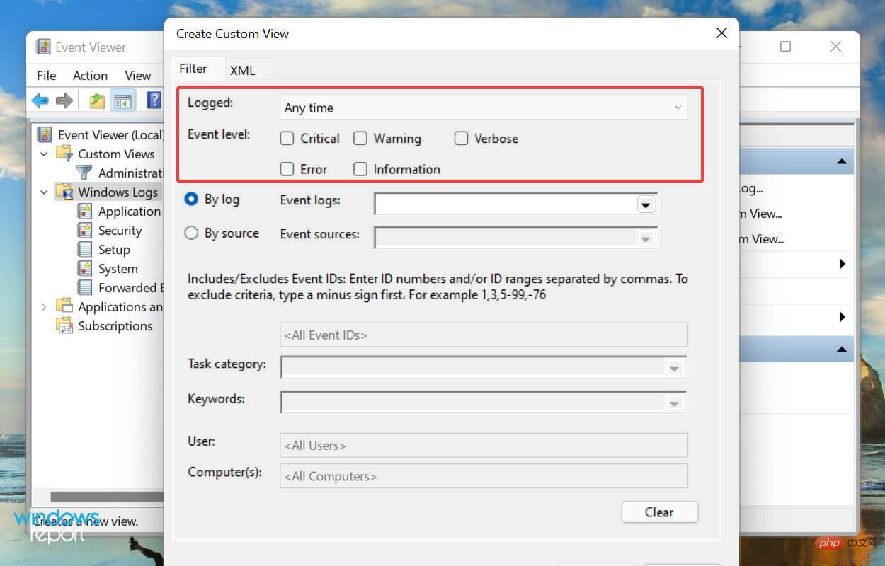 如何检查 Windows 11 错误日志