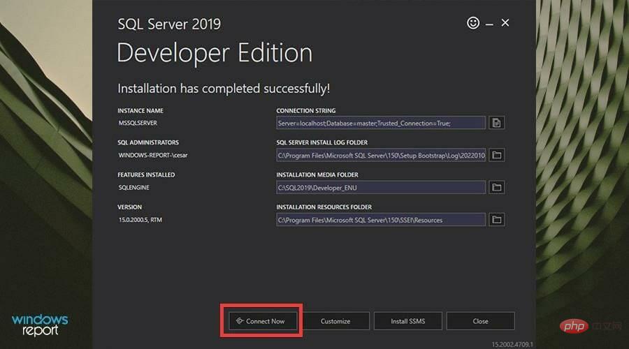 在 Windows 11 上下载并安装SQL Server 2021开发者版