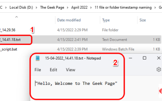 Cara membuat dan menamakan fail/folder berdasarkan cap masa semasa