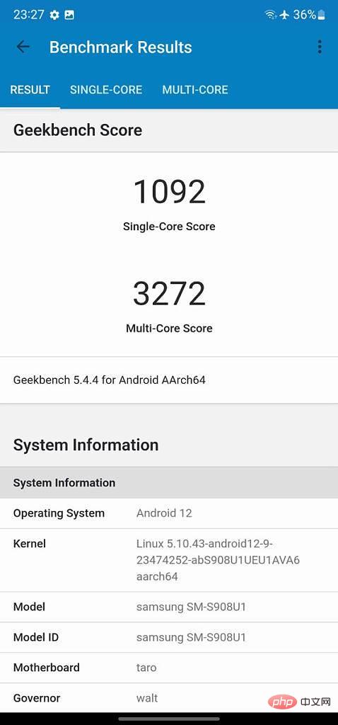 Snapdragon 三星 Galaxy S22 Ultra 比 Exynos 好得多