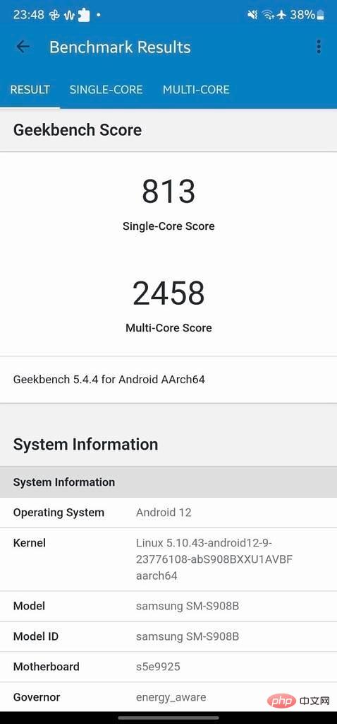 Snapdragon 三星 Galaxy S22 Ultra 比 Exynos 好得多