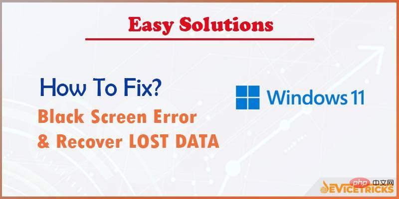 如何修复 Windows 11 黑屏错误并恢复丢失的数据？