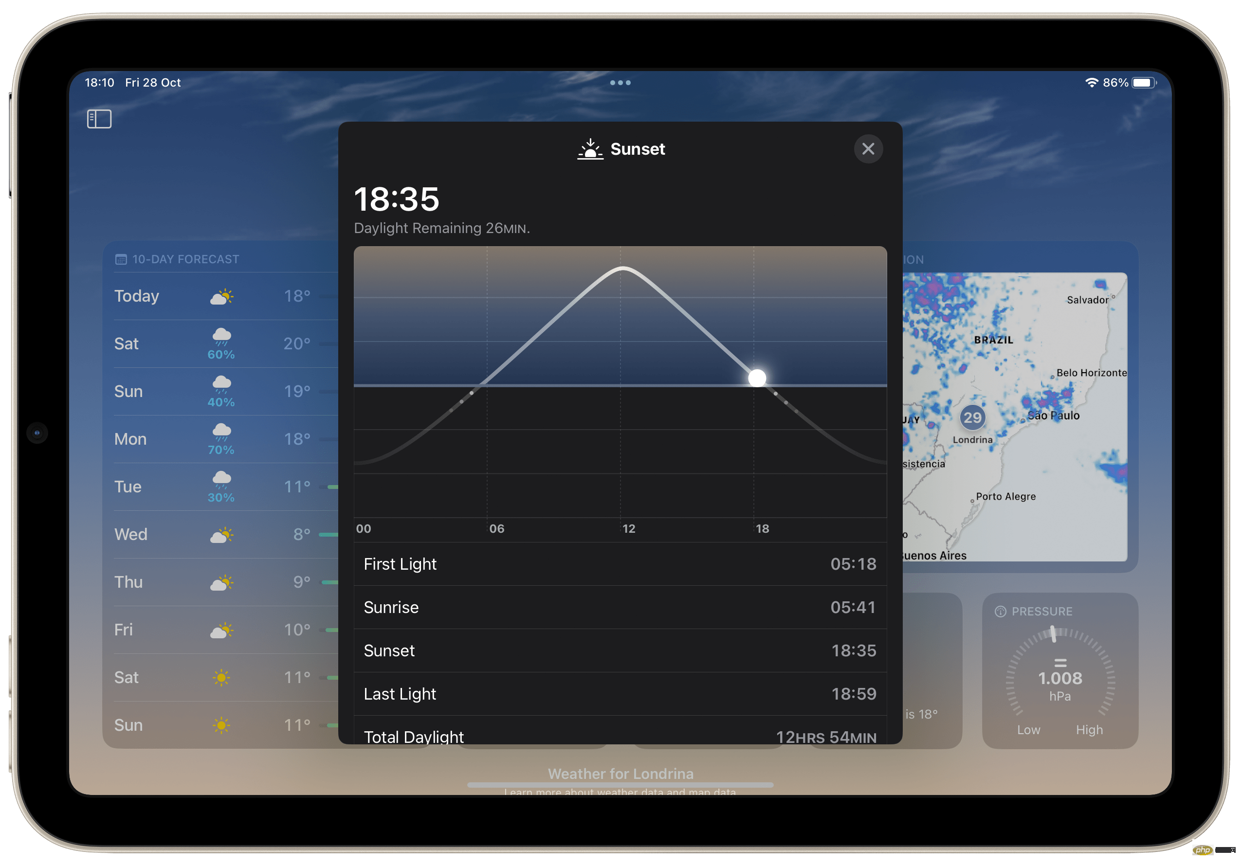 以下是如何在 iPadOS 16 上使用适用于 iPad 的全新天气应用程序的所有功能