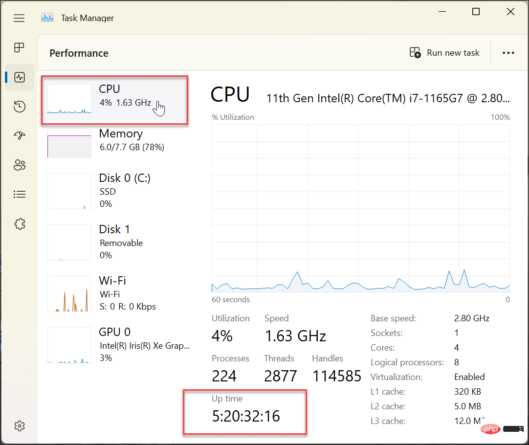 如何查找您的 Windows 11 PC 正常运行时间